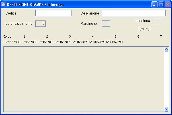 maschera definizione stampe
